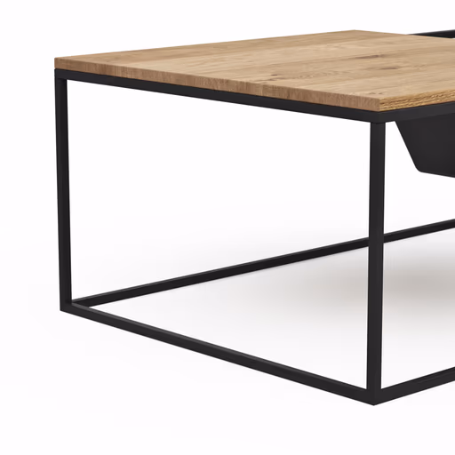 Couchtisch Kima - LBH ca. 110x70x42 cm, Wildeiche geölt