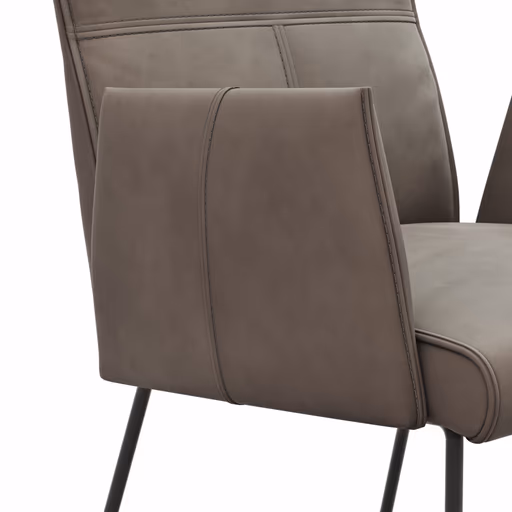 Armlehnstuhl Dinner - Stoff, Taupe