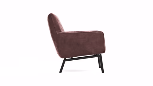 Sessel Matina - Größe L, Velour, Weinrot