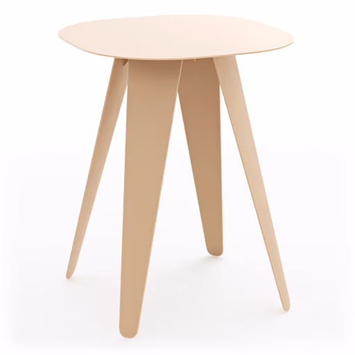 Beistelltisch Signe - BHT ca. 40x50x40 cm, Lack, Beige