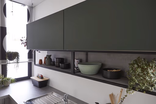 Winkelküche 52.210 GL 2 521,Beton Nebelgrau Nachbildung