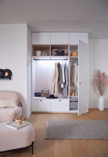 Garderobe 50.100 CO 9 522, Kristallweiß