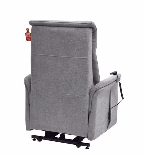 TV-Sessel MARCIO - Aufstehhilfe, Relaxfunktion, Stoff, Hellgrau