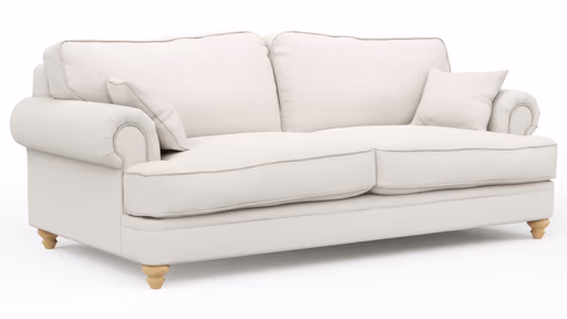 Sofa Mapleton - 3-Sitzer, Stoff, Creme