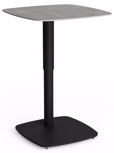 Beistelltisch Camas - LBH ca. 50x50x48 cm, Keramik, Dunkelgrau