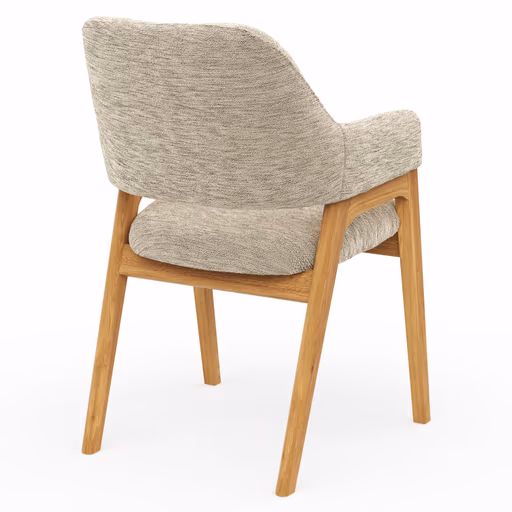 Armlehnstuhl Flore 1 - Stoff, Beige