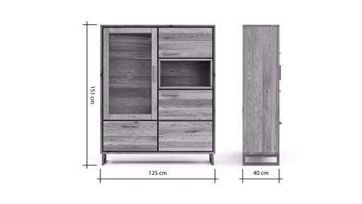 Wandboard Farmingdale - Eiche massiv, legno