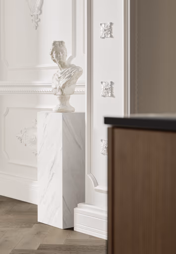 Inselküche 51.230 CO 1V3 525, Rillenoptik Eiche dunkel