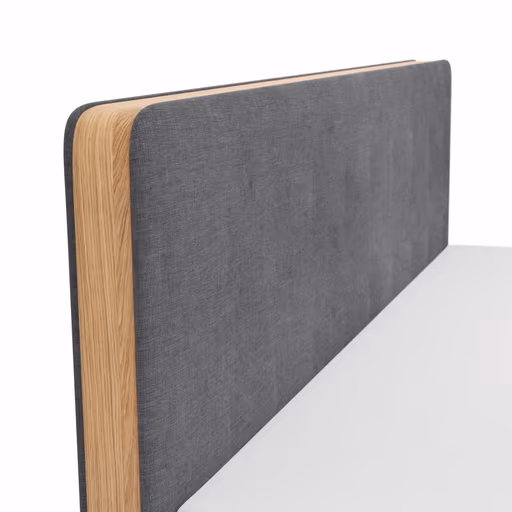 Boxspringbett Odense - Liegefläche ca. 180x200 cm, Stoff, Dunkelgrau