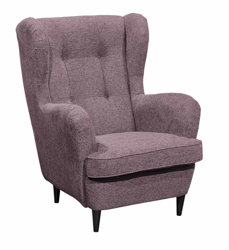 Sessel - Webstoff, Aubergine