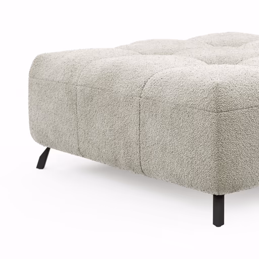 Hocker Comodo - Stoff, Offwhite