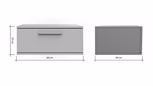 Hängeschrank Viana - Holzwerkstoff, Weiß