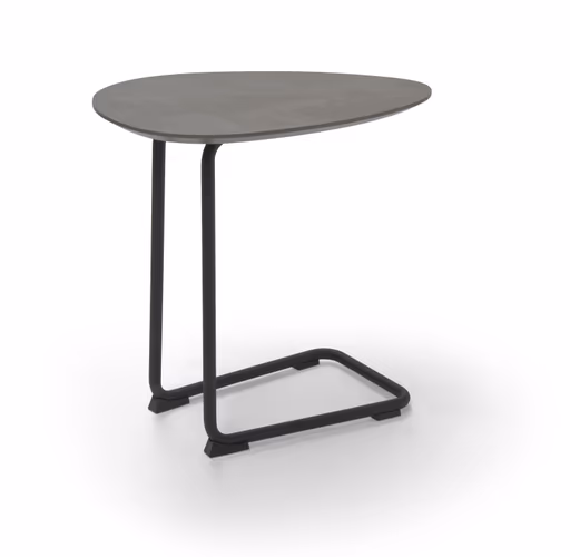 Sofatisch Fano - LBH ca. 57x39x54 cm, HPL Laminat, Graubraun