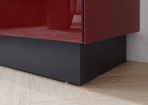 Lowboard - B ca. 181 cm, Bordeauxrot