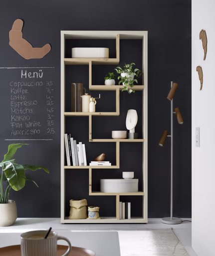 Raumteiler - B ca. 90 cm, Kaschmir, Asteiche