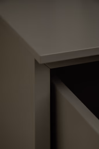 Bettanlage Matera - Liegefläche ca. 180x200 cm, Lack, Muschelgrau, Wildeiche, Coffee