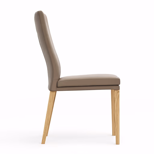 Stuhl Tuma - Leder, Kitt