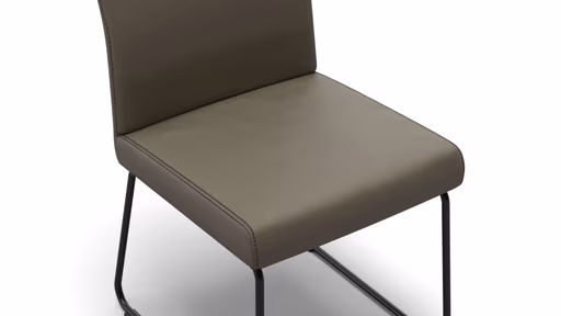 Polsterstuhl Carmelo - Leder, Olive