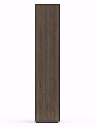 Vitrine Saratoga - links, Buche massiv, silbergrau geölt