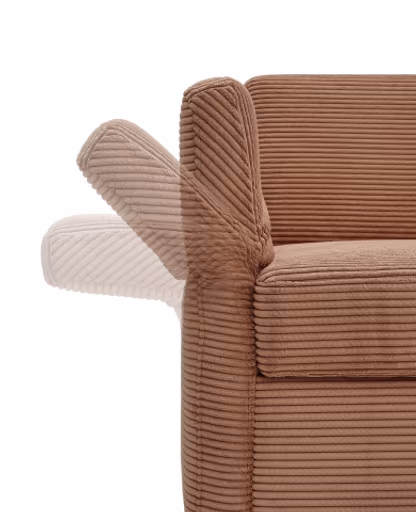 Sofa PRO FLEXX - 2-Sitzer inkl. Schlaffunktion, Stoff, Kupfer