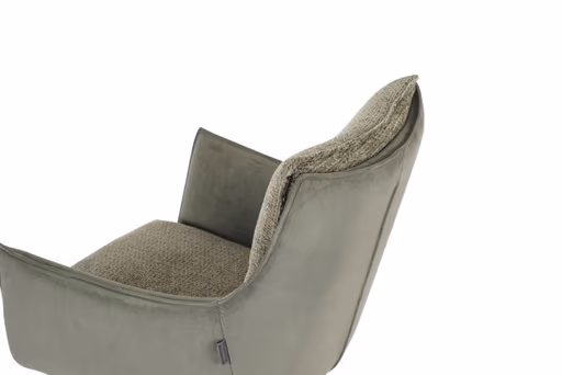 Armlehnstuhl MANDY - drehbar, Stoff, Grün