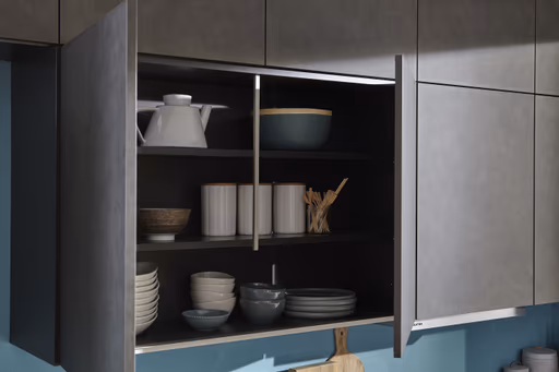 Küchenzeile 52.210 GL 4 523, Beton schiefergrau Nachbildung 