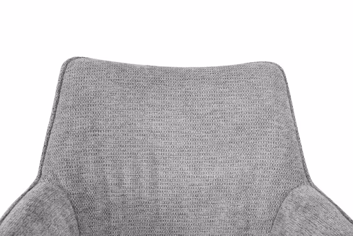 Armlehnstuhl MAIKE - drehbar, Stoff, Hellgrau