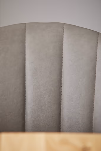 Polsterstuhl Dinner - Leder, Graubraun