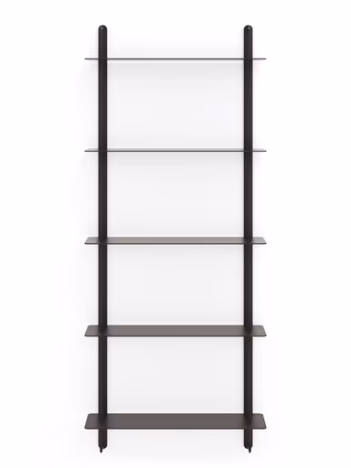 Wandregal Dagny - BHT ca. 60x146x18 cm, Metall, Schwarz