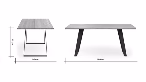 Esstisch Talara Lina - LB. ca. 180x90cm, Wildeiche Natur