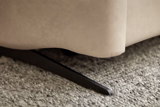 Ecksofa - 2-Sitzer mit Ecke rechts, Rücken hochklappbar motorisch, Armlehne vertellbar, Relaxfunktion, Leder, Beige