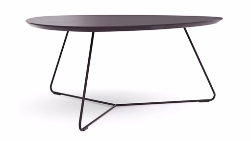 Couchtisch Fano - LBH ca. 96x86x38 cm, Fenix, Aubergine