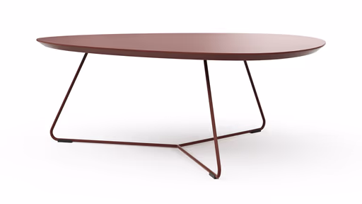 Couchtisch Fano - LBH ca. 87x78x33 cm, Fenix, Bordeaux