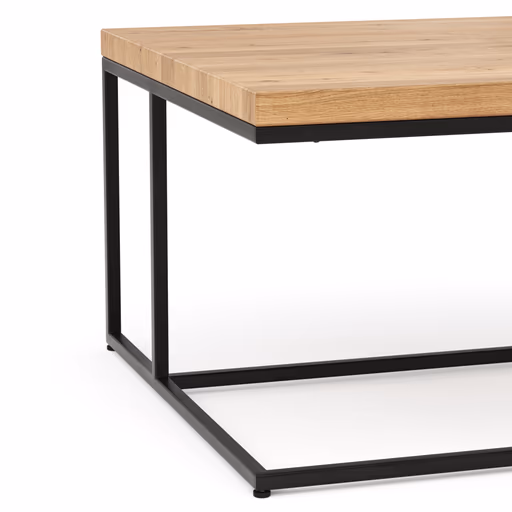 Couchtisch Farmingdale - LBH ca. 75x75x47 cm, Eiche massiv, natur geölt