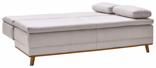 Sofa Lakeville2 - 2-Sitzer inkl. Schlaffunktion mit Bettkasten, Stoff, Natur