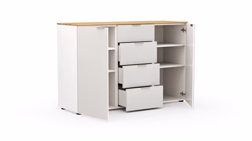 Kommode Colorado Beimöbel - BHT ca. 135x87x43 cm, Weiß