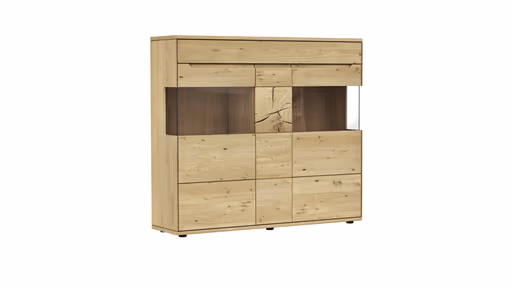 Highboard Amora - Wildeiche massiv bianco