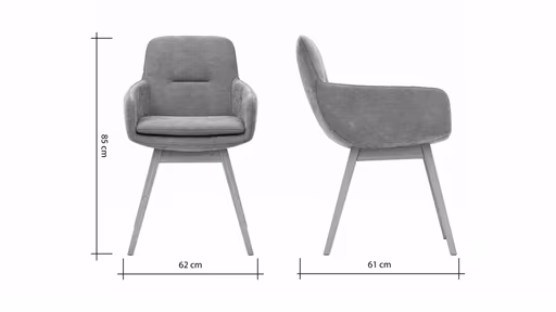 Armlehnstuhl Macano - Stoff, Olive