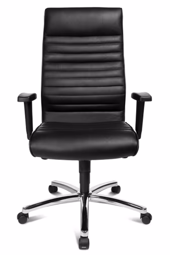 Chefsessel Ergo Work 220 - Leder, Schwarz
