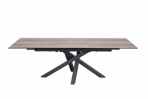 Esstisch MIKKEL - ausziehbar, LB ca. 180x95 cm, Glaskeramik, Braun