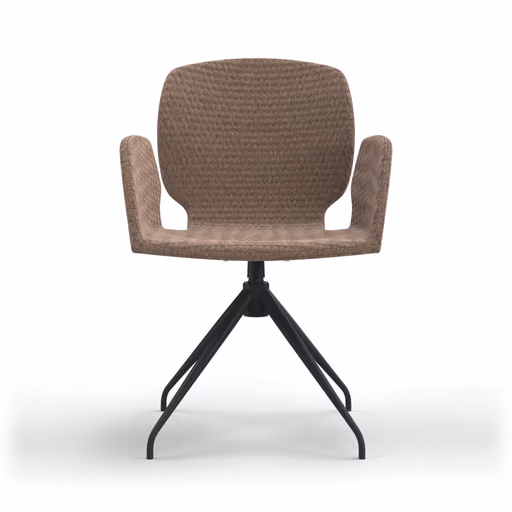 Armlehnstuhl Saltino - drehbar, Stoff, Taupe