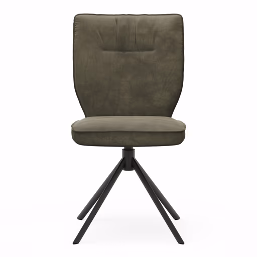 Stuhl Westmore - drehbar, Stoff, Dunkelgrün
