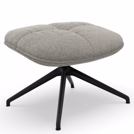 Hocker Unn - Stoff, Grau