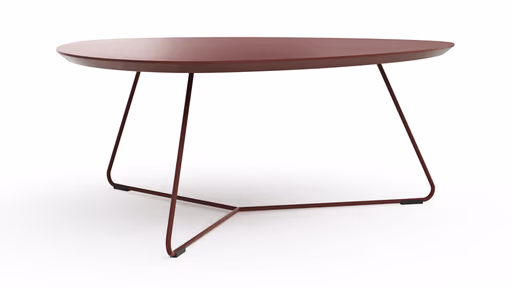 Couchtisch Fano - LBH ca. 87x78x33 cm, Fenix, Bordeaux
