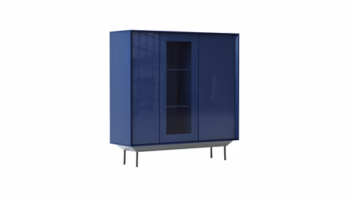 Highboard Parano - Lack, Helles Royalblau
