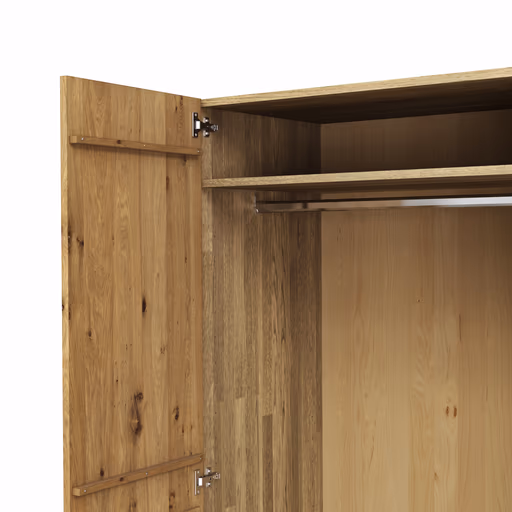 Drehtürenschrank Baltimore - B. ca. 291 cm, Wildeiche massiv