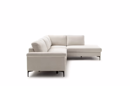 Ecksofa - 2,5-Sitzer mit Ecke rechts, Stoff, Natur