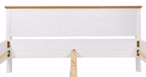 Bettgestell - Liegefläche ca. 140x200 cm, Weiß, Oak Colori