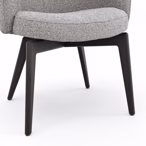 Armlehnstuhl Milana - Stoff, Grau