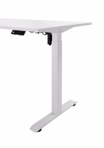 Schreibtisch - höhenverstellbar, LB ca. 160x77 cm, Weiß